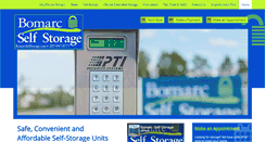 Desktop Screenshot of bomarcselfstorage.com