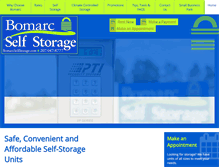 Tablet Screenshot of bomarcselfstorage.com